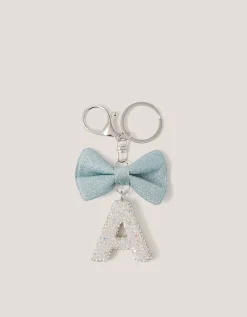 Bow Initial Bag Charm Multi
