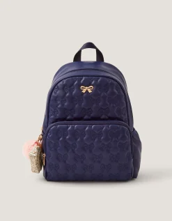 Bow Quilted School Backpack