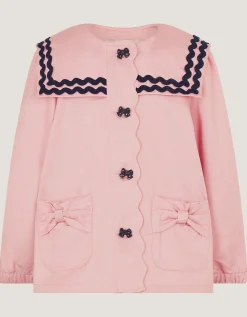 Bow Sailor Jacket Pink