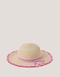 Braided Sequin Straw Sun Hat Multi