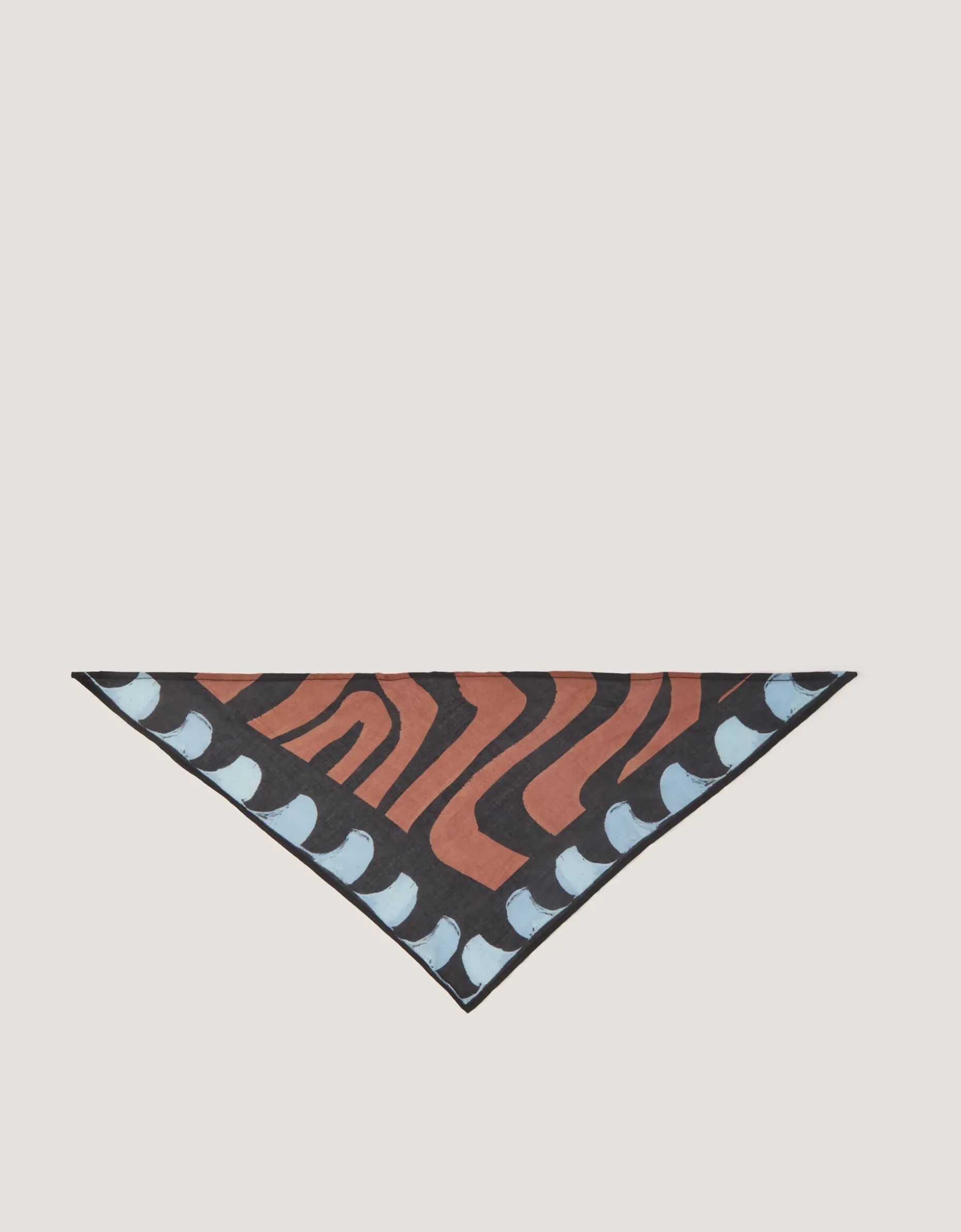 Callie Thorpe x Monsoon Wave Print Square Cotton Scarf