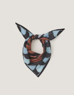 Callie Thorpe x Monsoon Wave Print Square Cotton Scarf