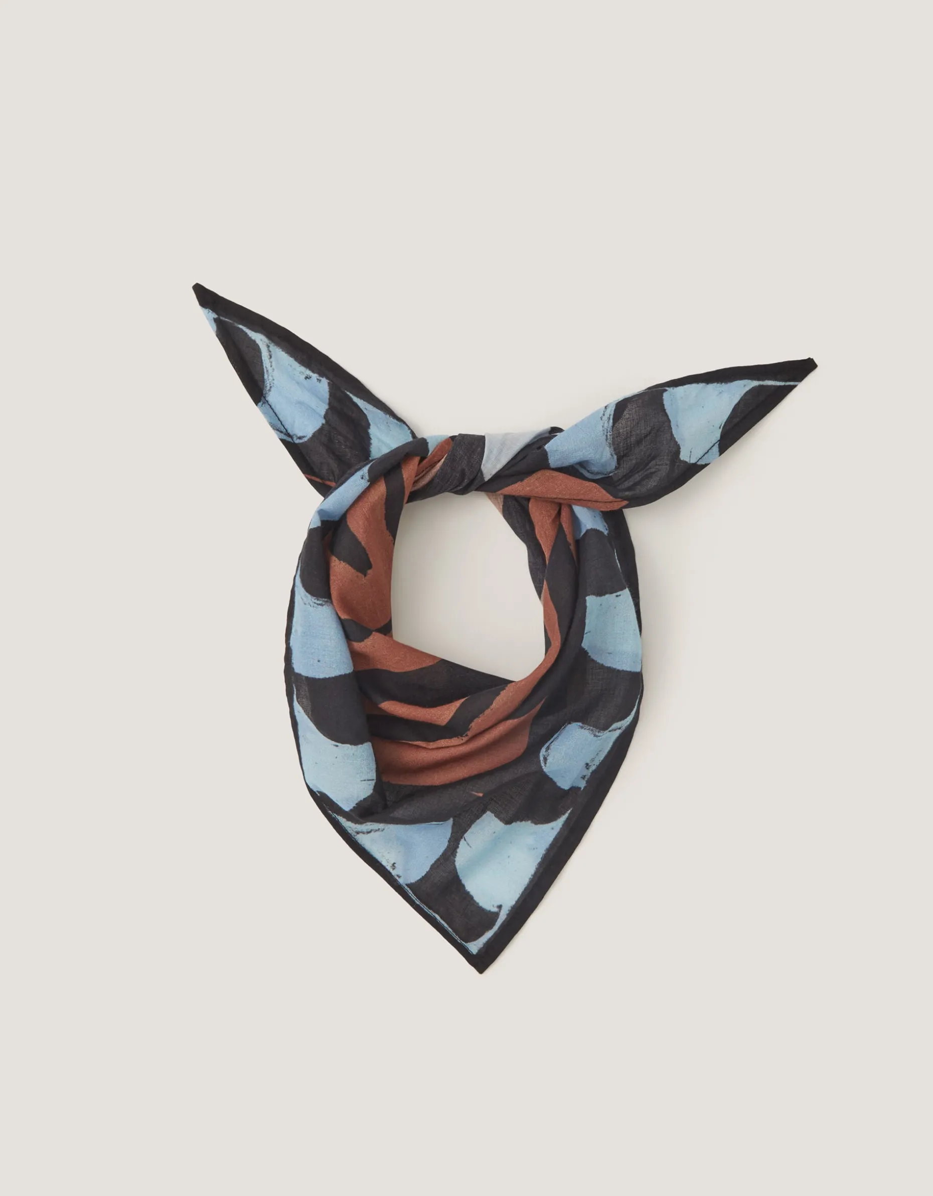 Callie Thorpe x Monsoon Wave Print Square Cotton Scarf