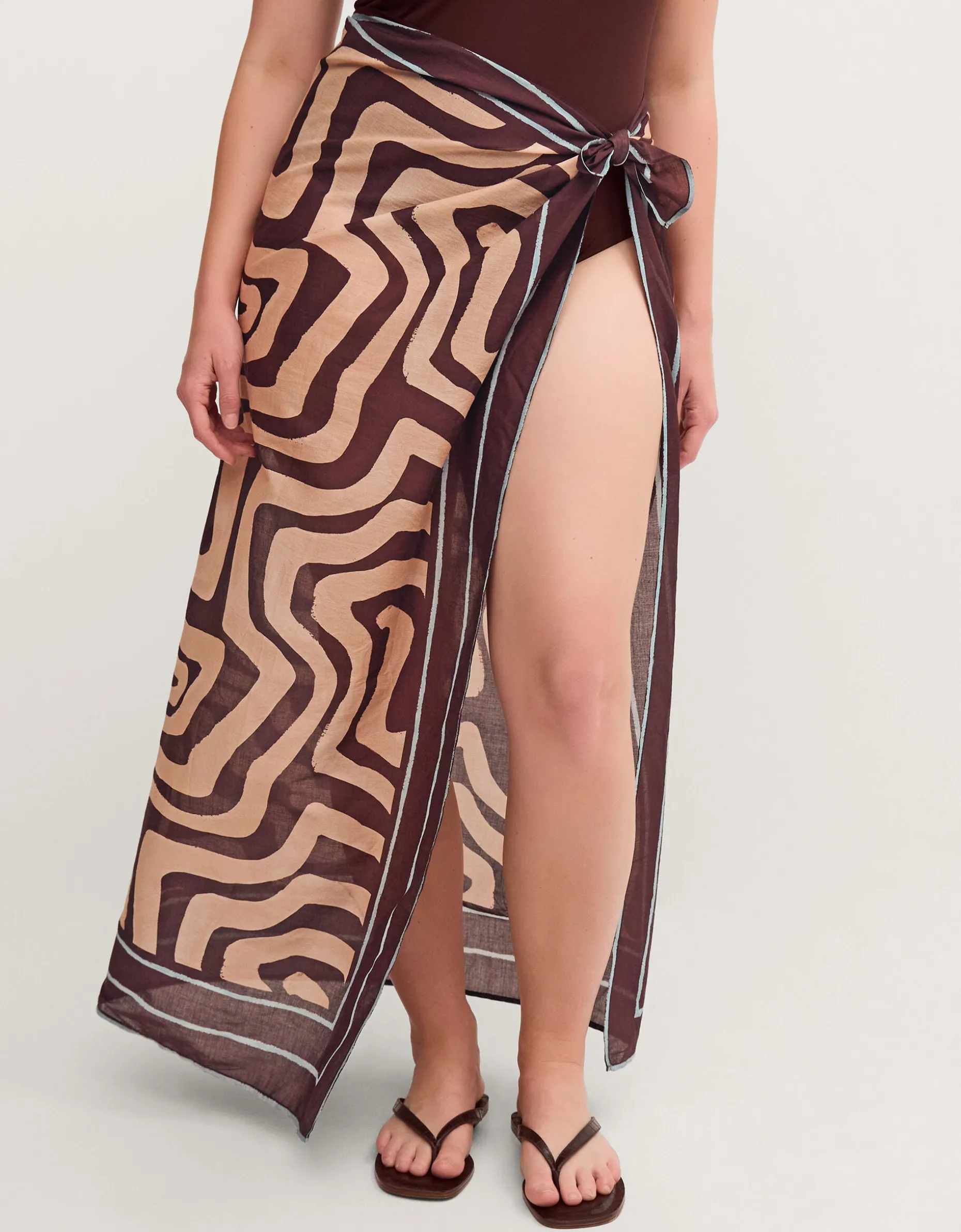 Callie Thorpe x Monsoon Wave Print Sarong