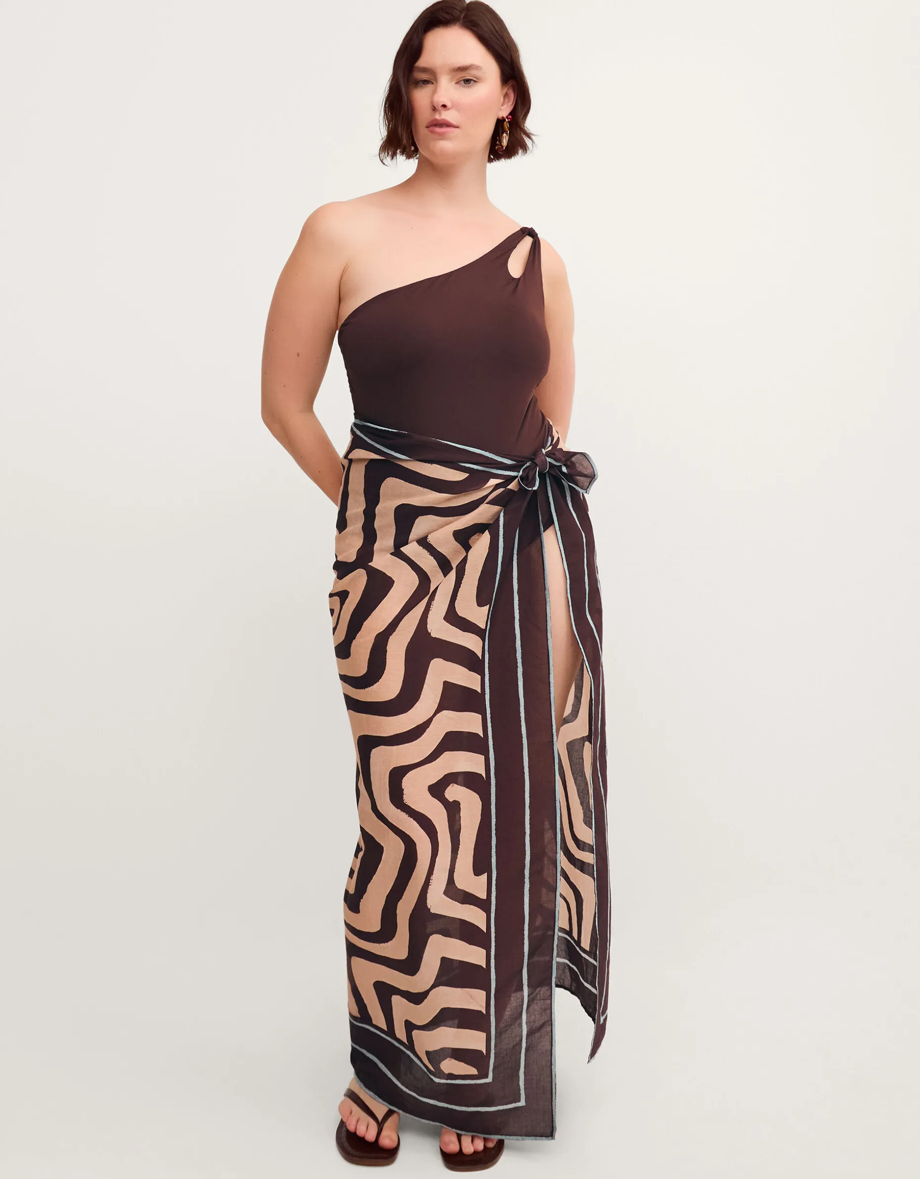 Callie Thorpe x Monsoon Wave Print Sarong