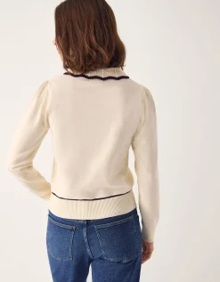 Carla Collar Jumper Ivory