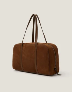 Cate Suede Bowler Bag