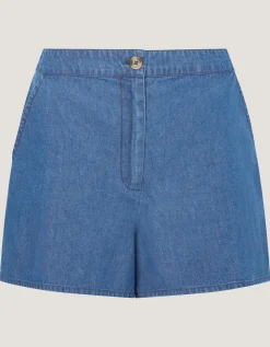 Cece Denim Shorts Blue