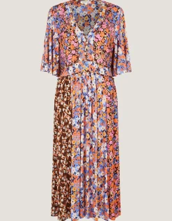 Ceri Floral Print Jersey Midi Dress Multi