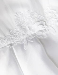 Chiffon Sleeve Floral Communion Dress White
