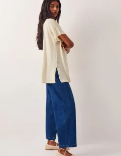 Cloe Knitted Collar Top Yellow