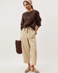 Clo Pintuck Linen Shirt