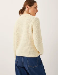Coby Collar Cardigan Ivory