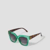 Contrast Chunky Square Sunglasses