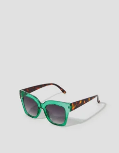 Contrast Chunky Square Sunglasses