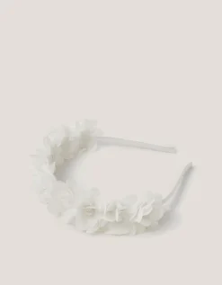 Corsage Floral Pearl Headband Ivory