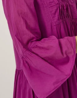 Devotion Twins Ocean Voile Maxi Dress Pink