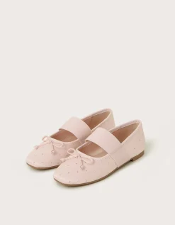 Diamante Ballet Flats Pink