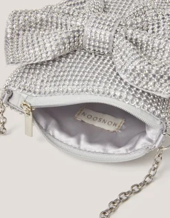 Diamanté Embellished Bow Bag