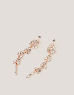 Diamanté Gemstone Drop Earrings