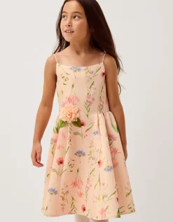 Dream Strappy Floral Party Dress Pink
