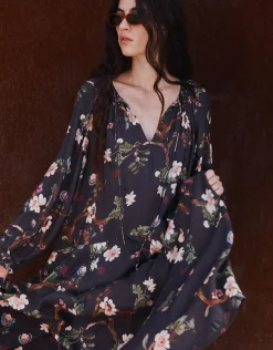 East Adelle Floral Print Maxi Dress Red