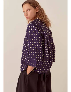 East Aimi Printed Shirt Blue