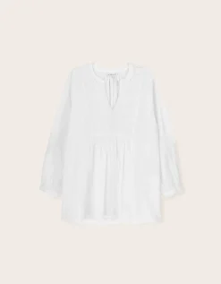 East Alva Hand-Chikankari Embroidered Top White