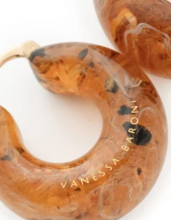 East Bernstein Marble Circlet Earrings