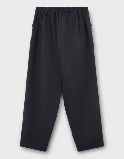 East Esme Embroidered Straight Leg Trousers Grey