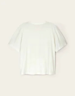 East Florence Floral Embroidered T-shirt Ivory