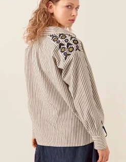 East Katya Tailored Striped Shirt Multi
