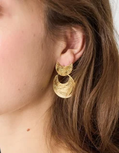 East Luna Wave Mini O Earrings