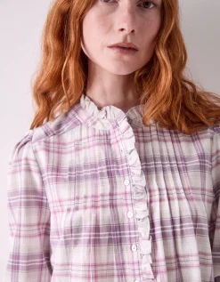 East Mina Check Cotton Shirt Multi