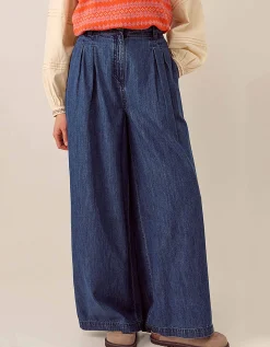 East Reyna Denim Trouser Blue