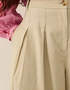 East Rosie Cotton Twill Trousers Green