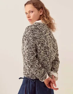East Willow Boucle Knit Cardigan Brown