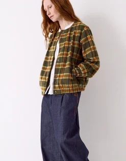 East Zoha Check Bomber Jacket Multi