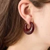East Zora Brass Drop Stud Earrings