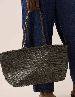 Ellyla Amora Woven Leather Tote Bag