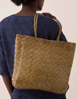 Ellyla Rhia Woven Leather Tote Bag