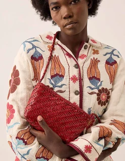 Ellyla Sia Woven Leather Crossbody Bag