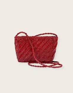 Ellyla Sia Woven Leather Crossbody Bag