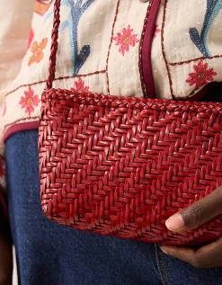 Ellyla Sia Woven Leather Crossbody Bag