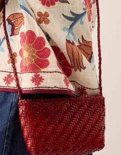 Ellyla Sia Woven Leather Crossbody Bag
