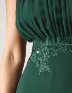Elodie Lace Chiffon Bridesmaid Dress Green
