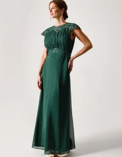 Elodie Lace Chiffon Bridesmaid Dress Green