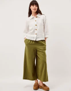 Emelia Linen Shirt Ivory