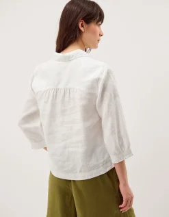 Emelia Linen Shirt Ivory