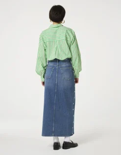 Fabienne Chapot Alex Lime Stripe Shirt Green